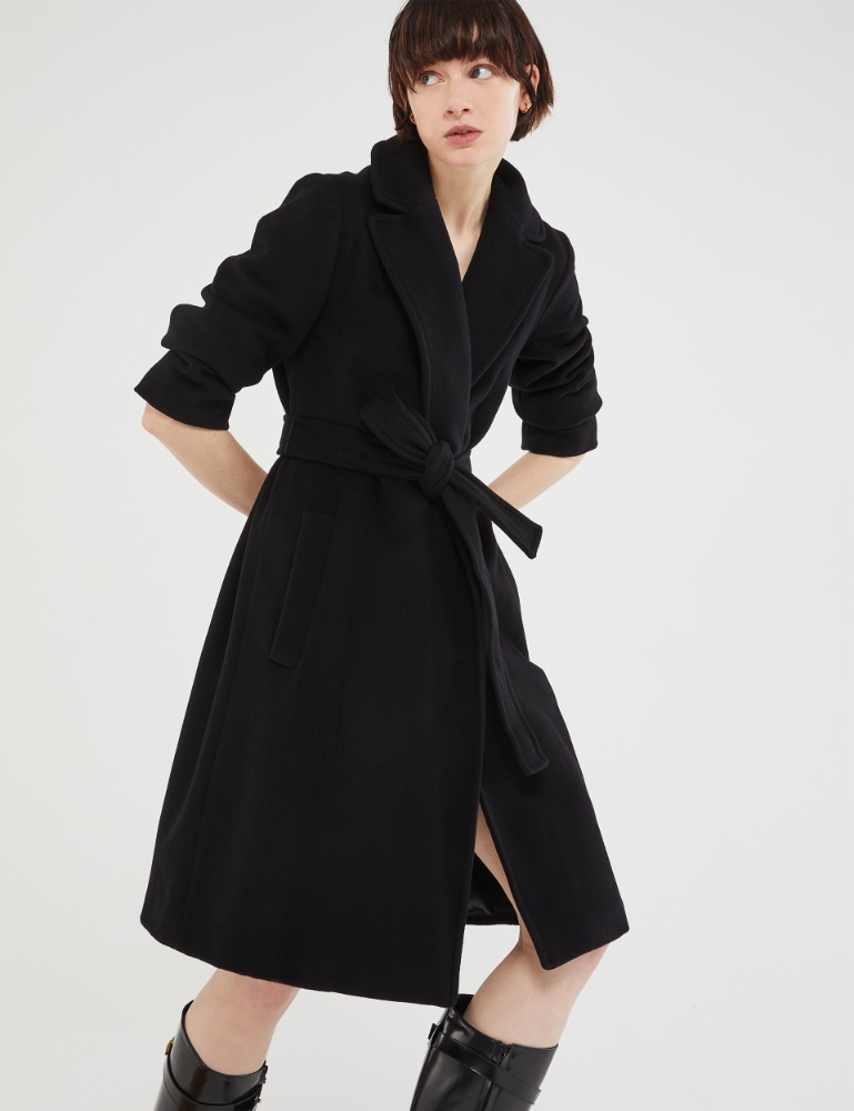 Belted coat - Black - Marella