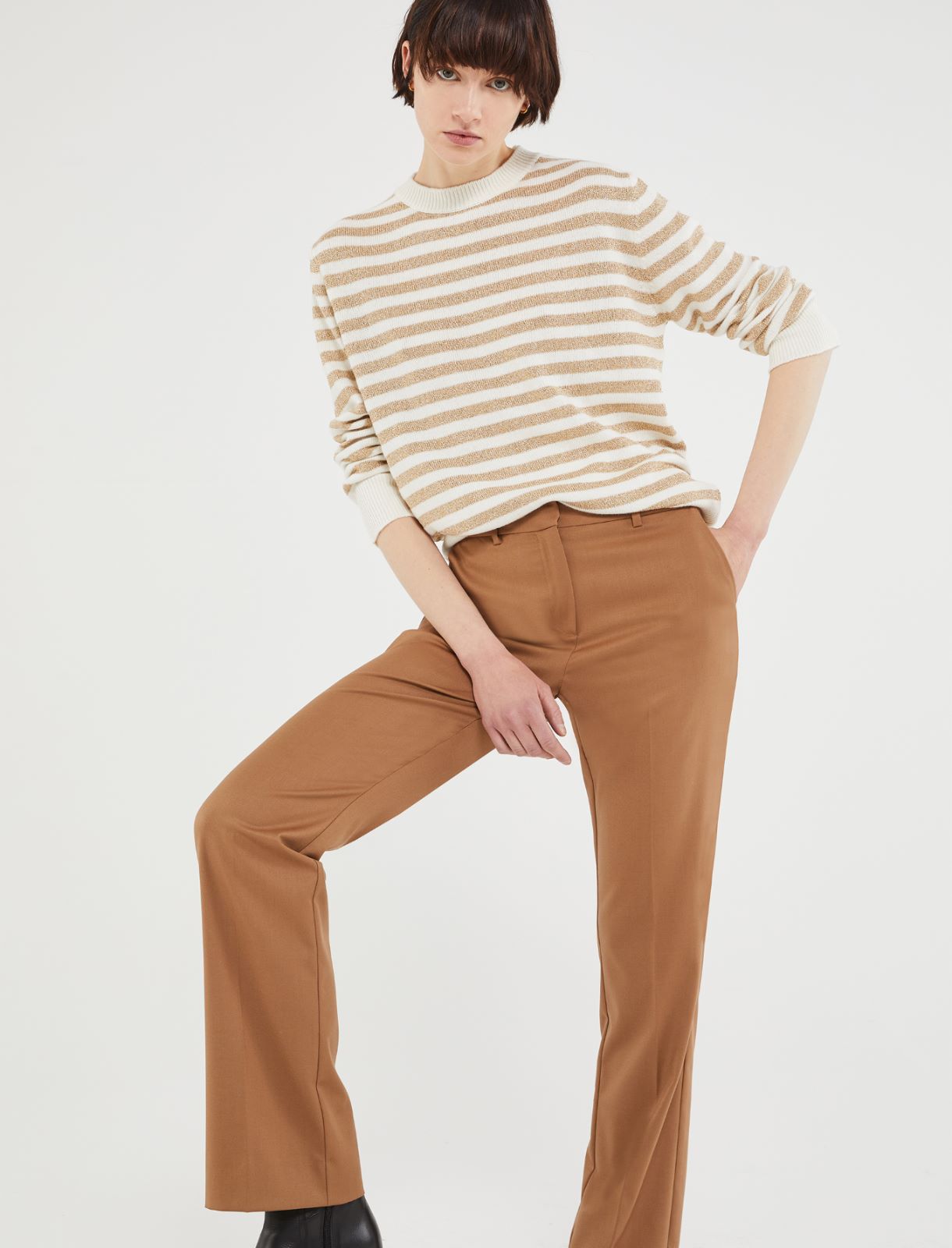 Bootcut trousers - Camel - Marella - 3