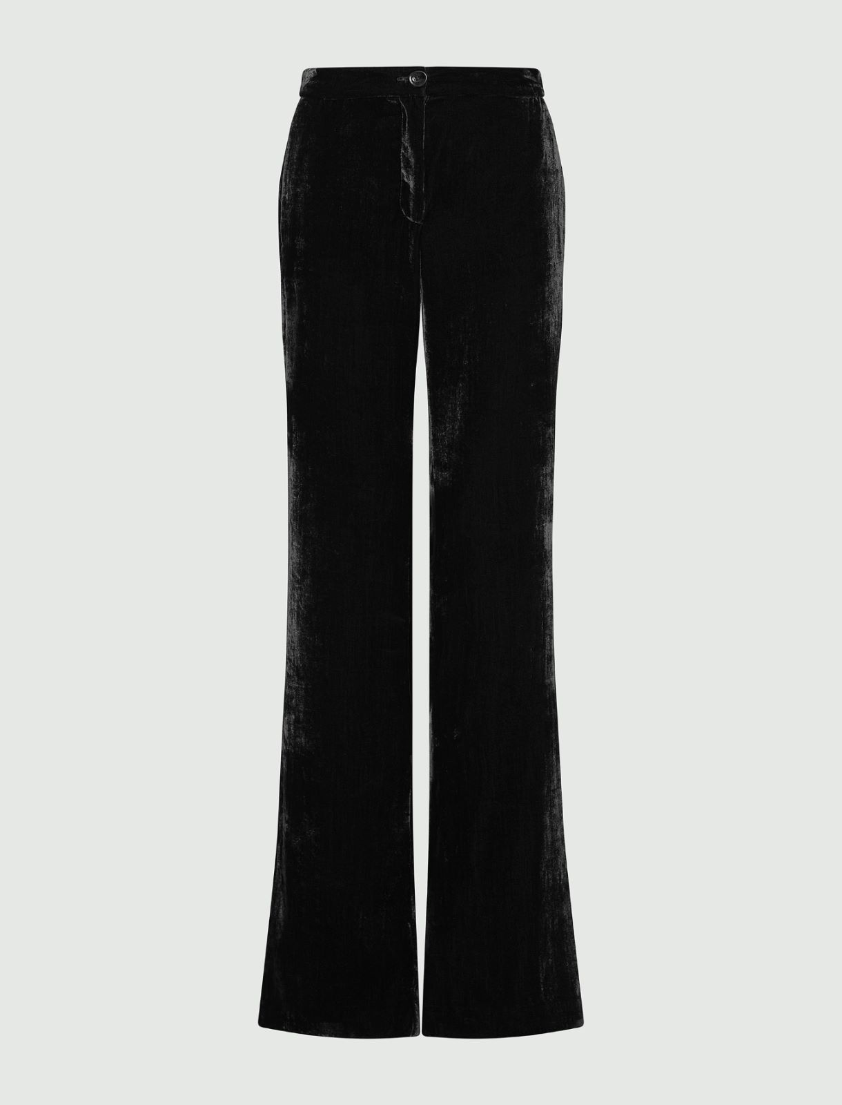 Velvet trousers - Black - Marella