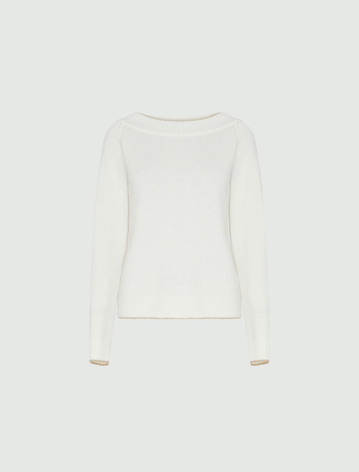 Cashmere-blend sweater - Cream - Marella