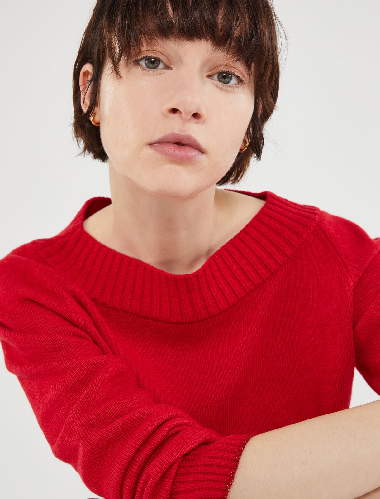 Pull en mélange de cachemire, rouge | Marella Pull en mélange de cachemire - Rouge - Marella - 4