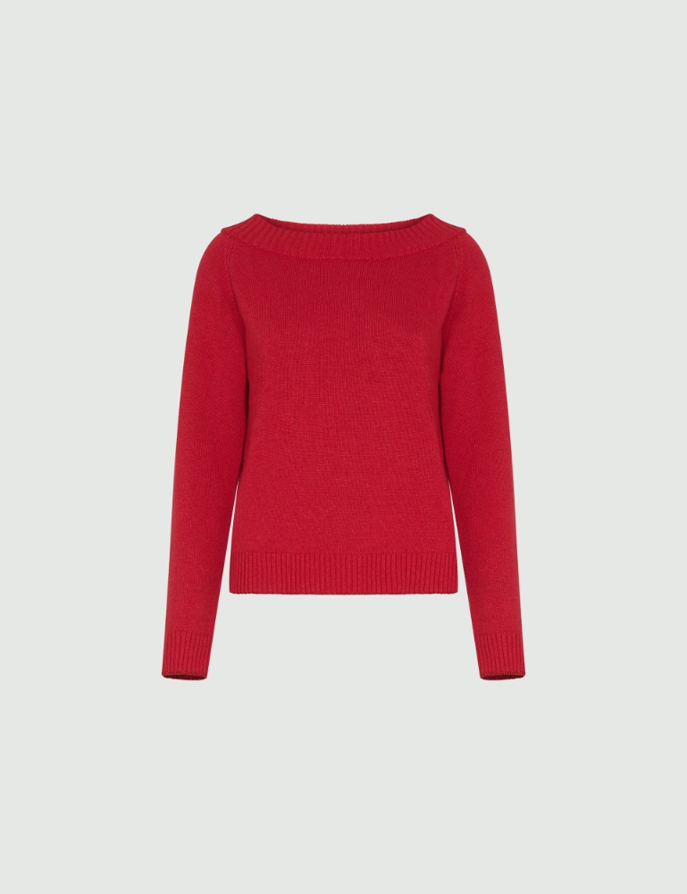 Cashmere-blend sweater - Red - Marella - 2