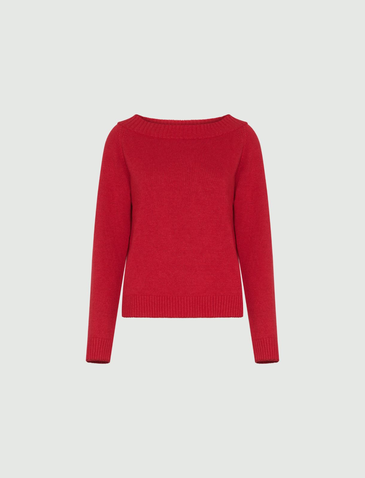 Cashmere-blend sweater - Red - Marina Rinaldi