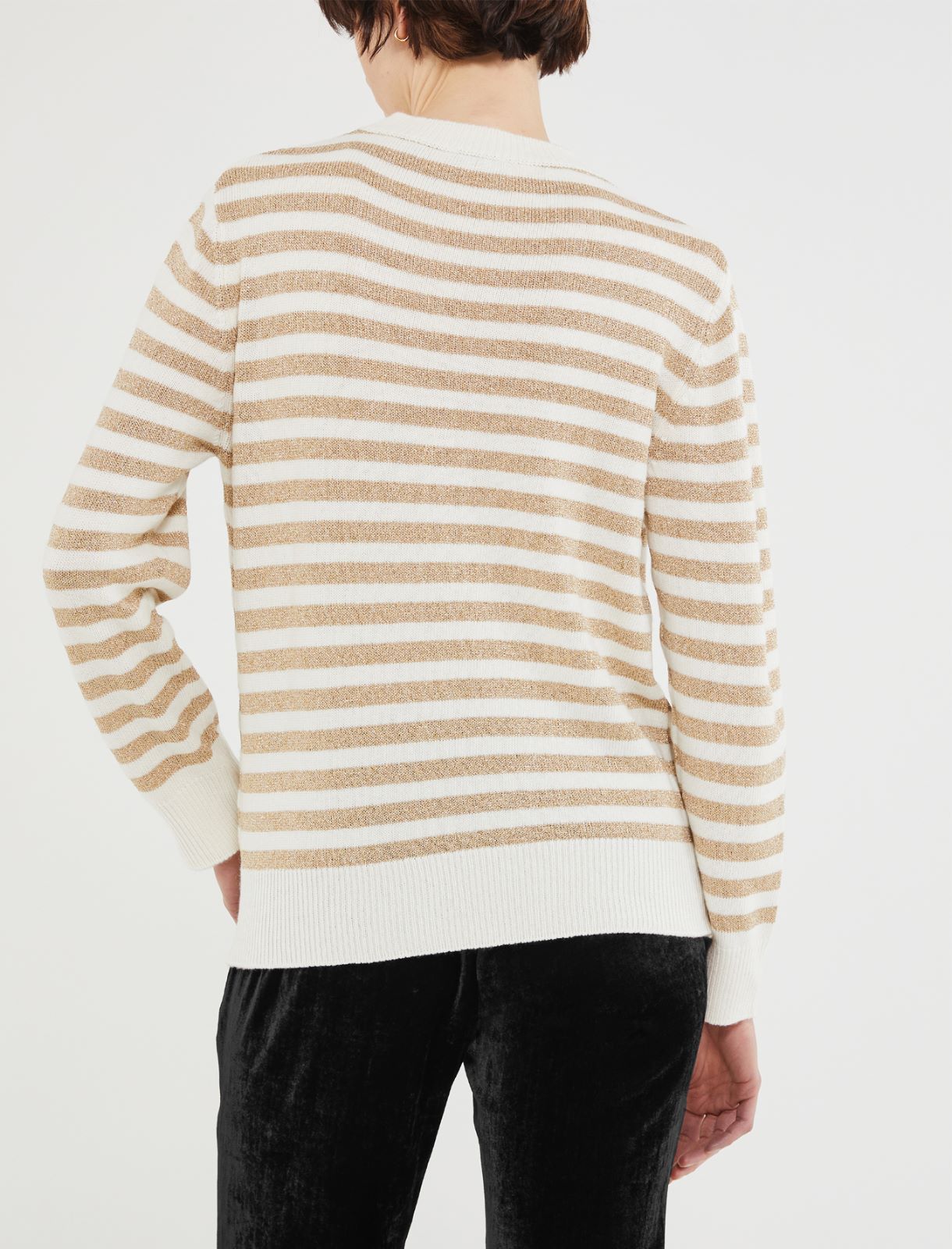 Striped sweater - Cream - Marella - 3