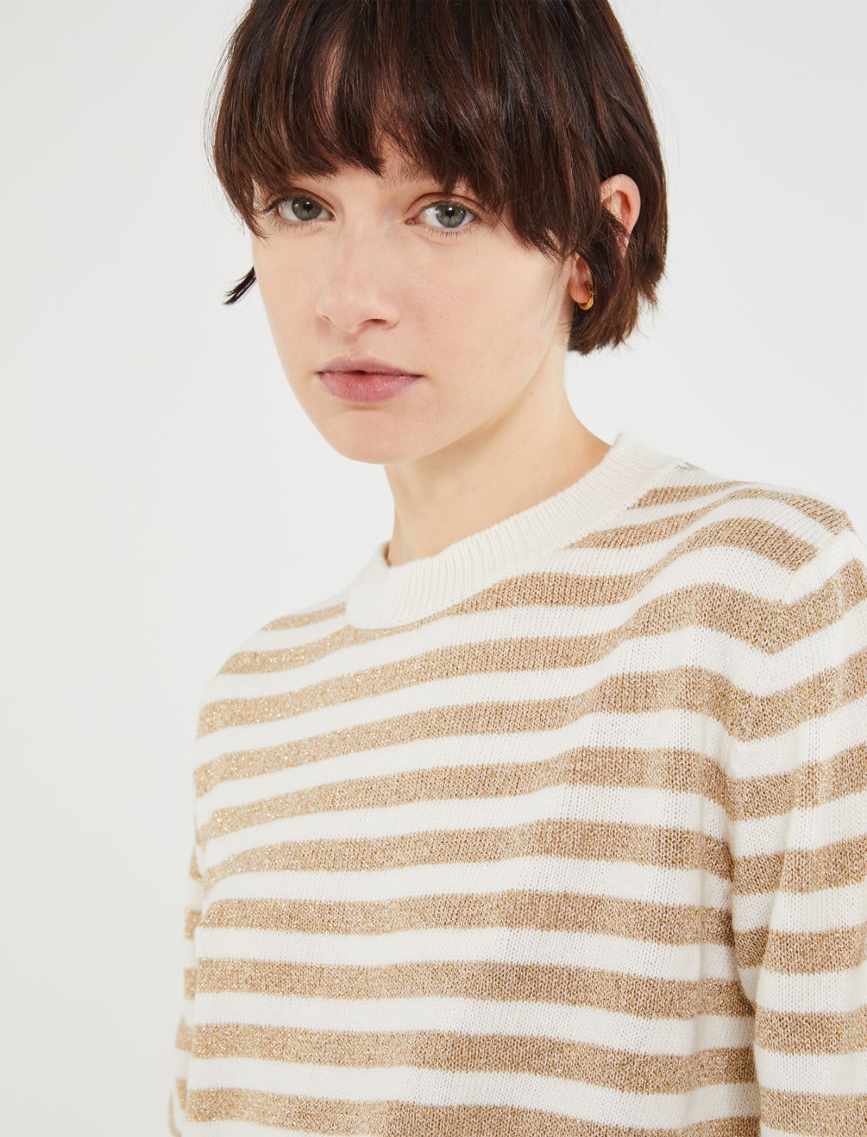 Striped sweater - Cream - Marella - 5