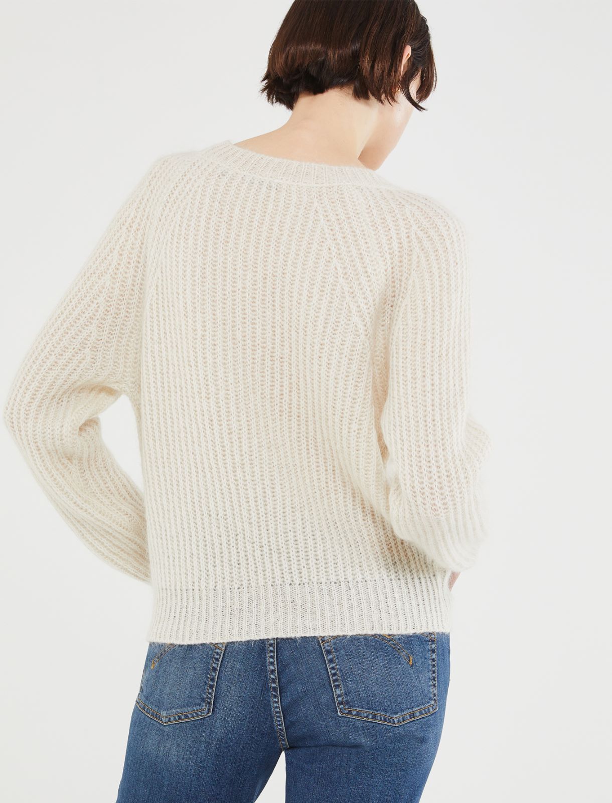 Rib-knit sweater - Cream - Marella - 3
