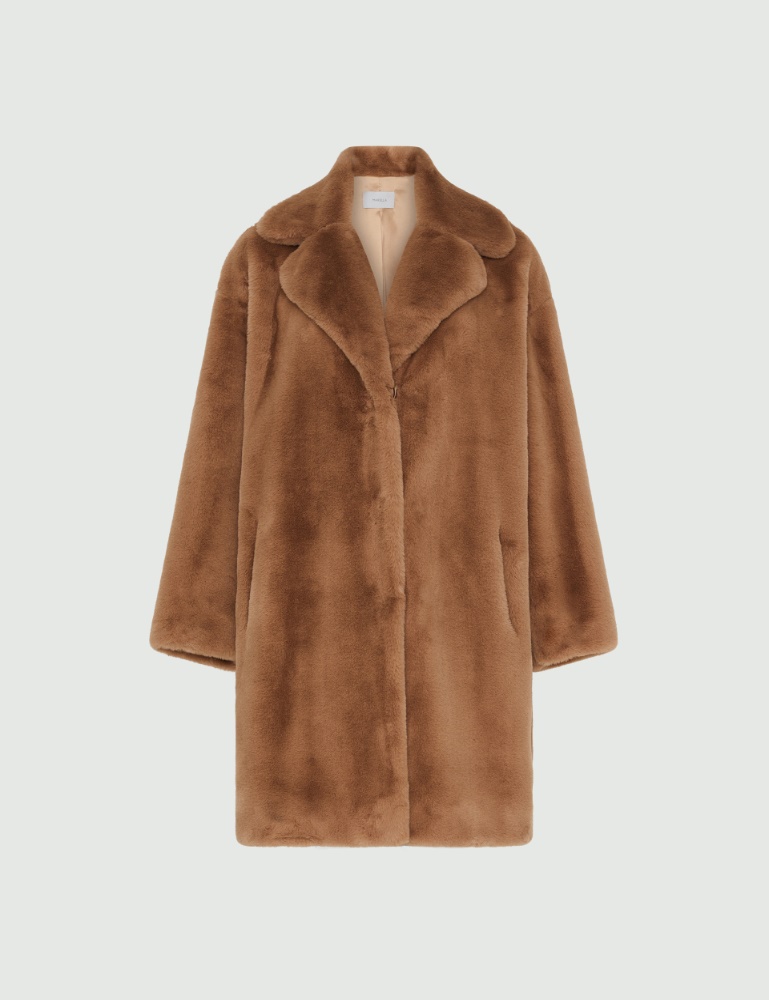 Brown coat - Cognac - Marella - 2