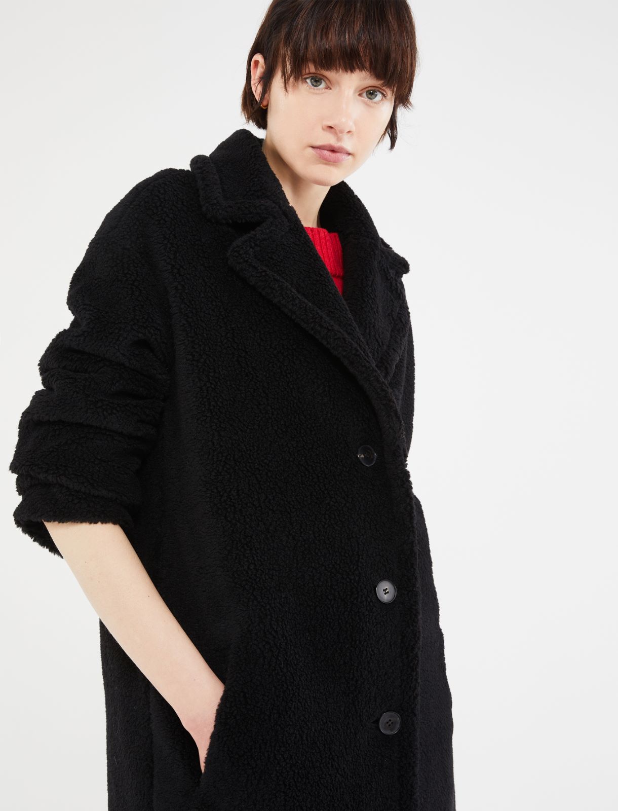 Teddy coat - Black - Marina Rinaldi - 4