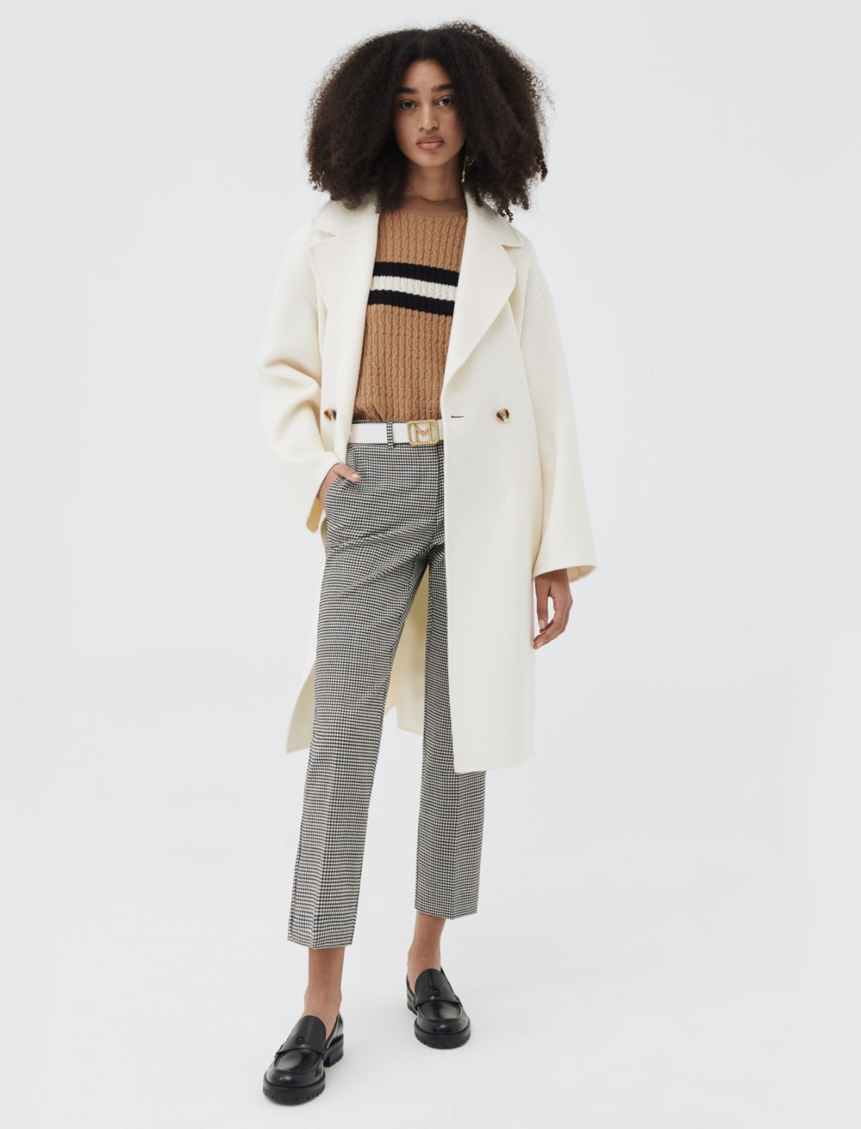 Cappotto in lana, panna - Marella