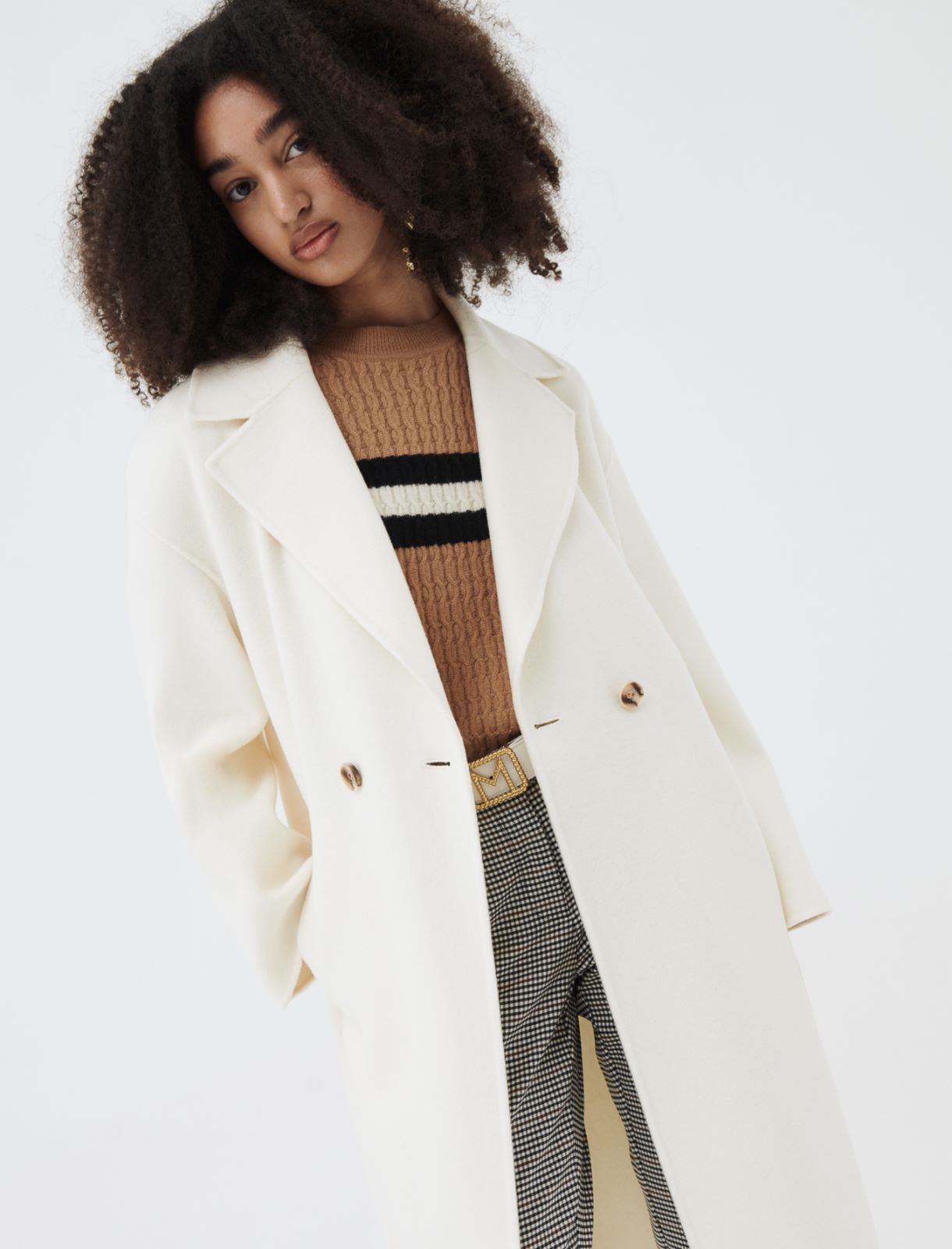 Cappotto in lana, panna - Marella