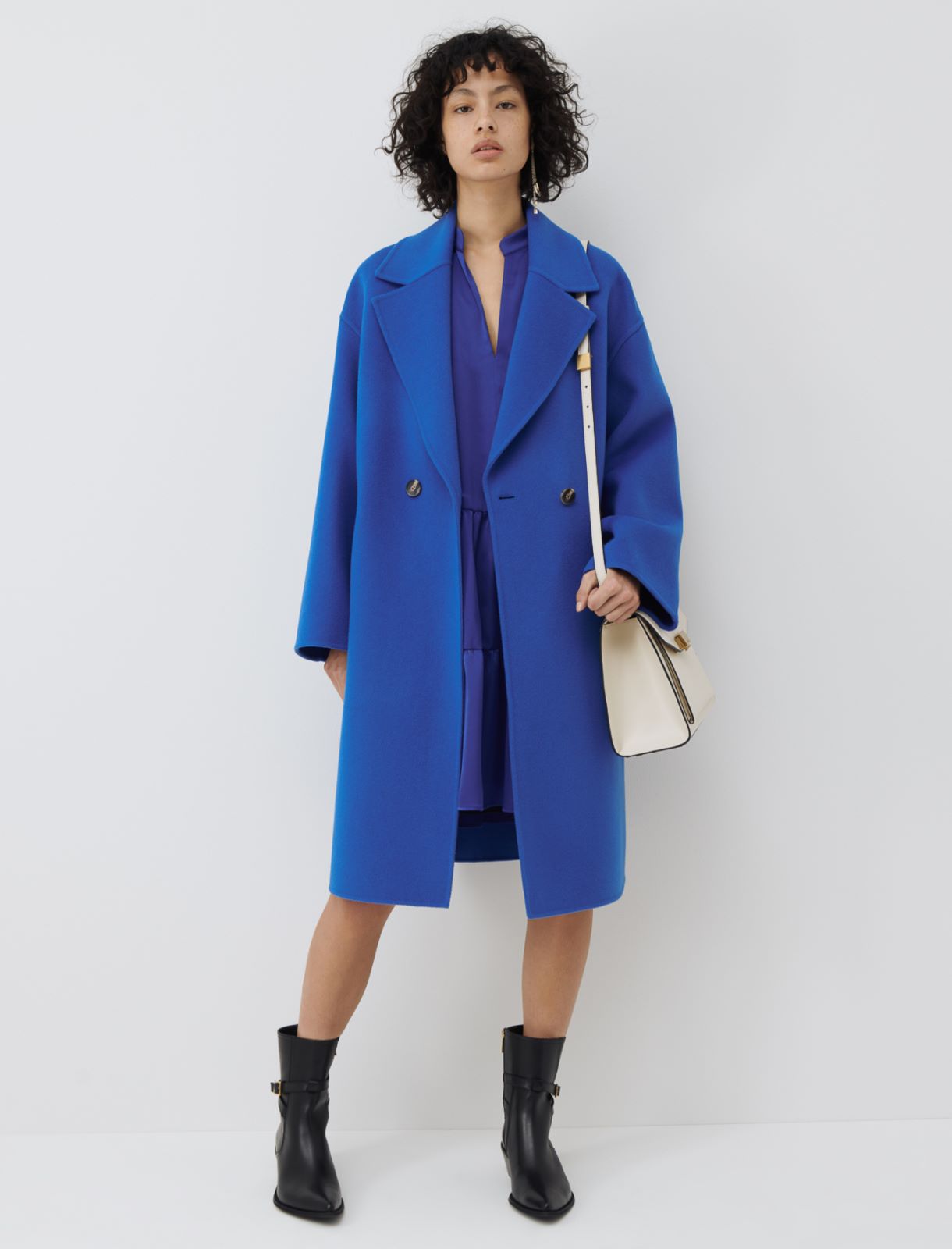 Manteau en laine - Bleuet - Marella