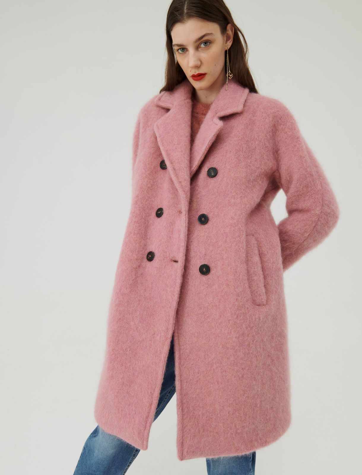 Double-breasted coat - Pink - Marella - 3