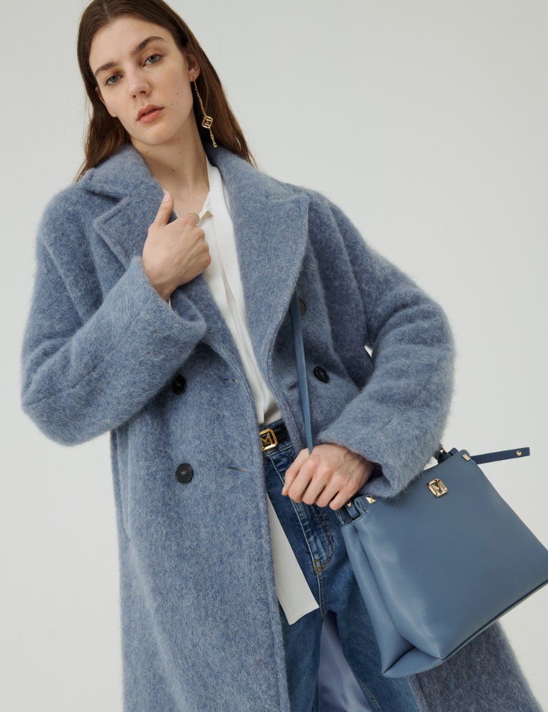 Double-breasted coat - Dust blue - Marella