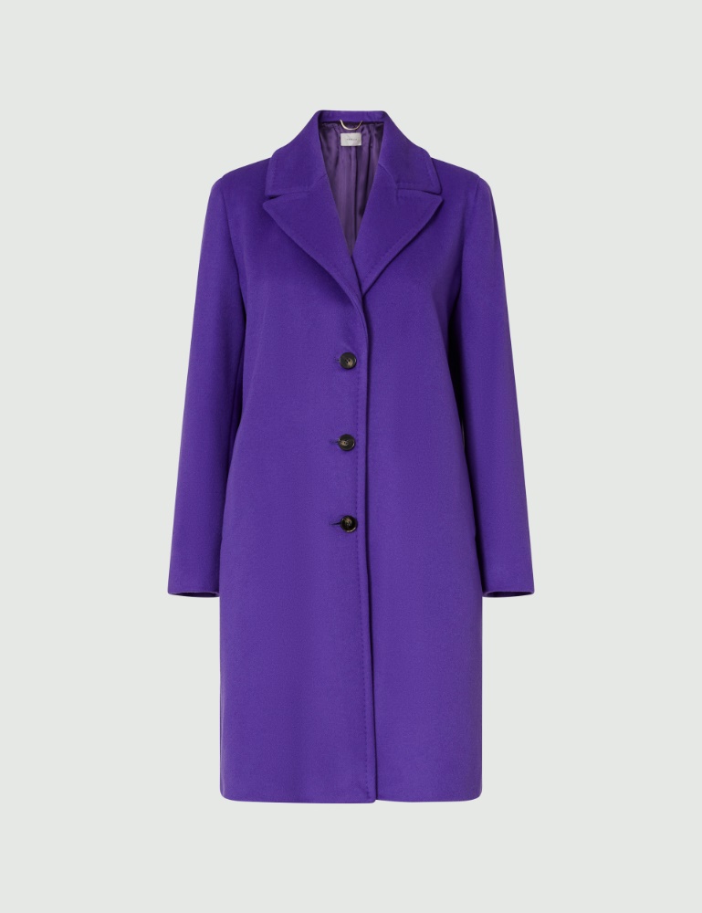 Velour coat - Purple - Marella - 2