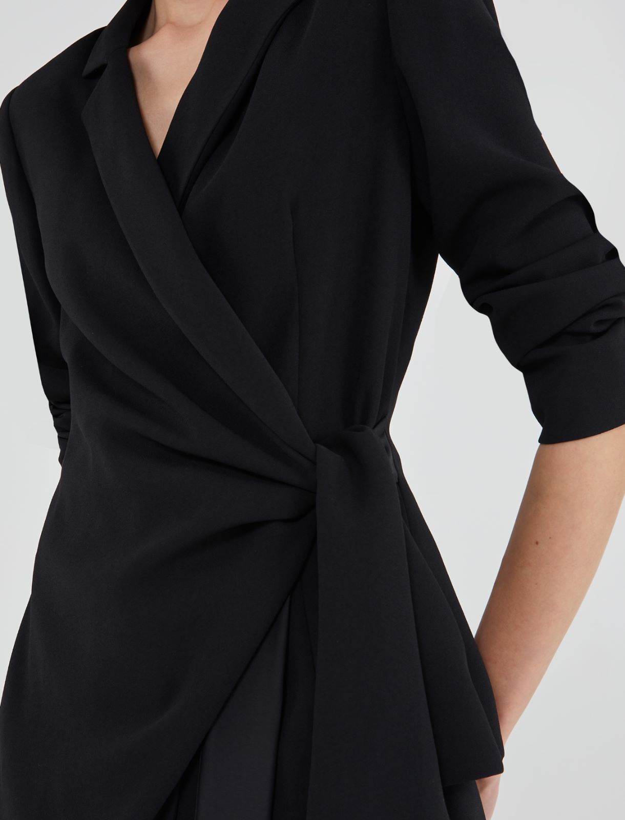Crepe blazer, black | Marella Crepe blazer - Black - Marella - 4