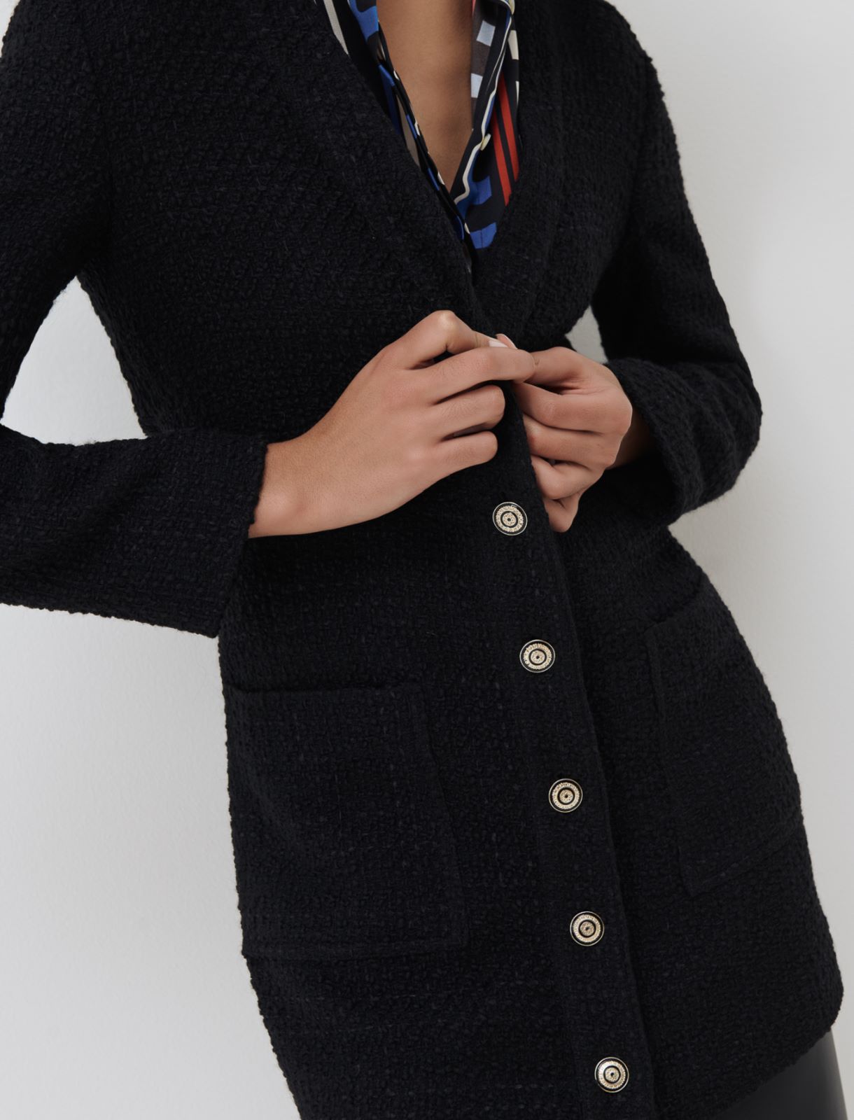 Tweed jacket - Black - Marella - 4