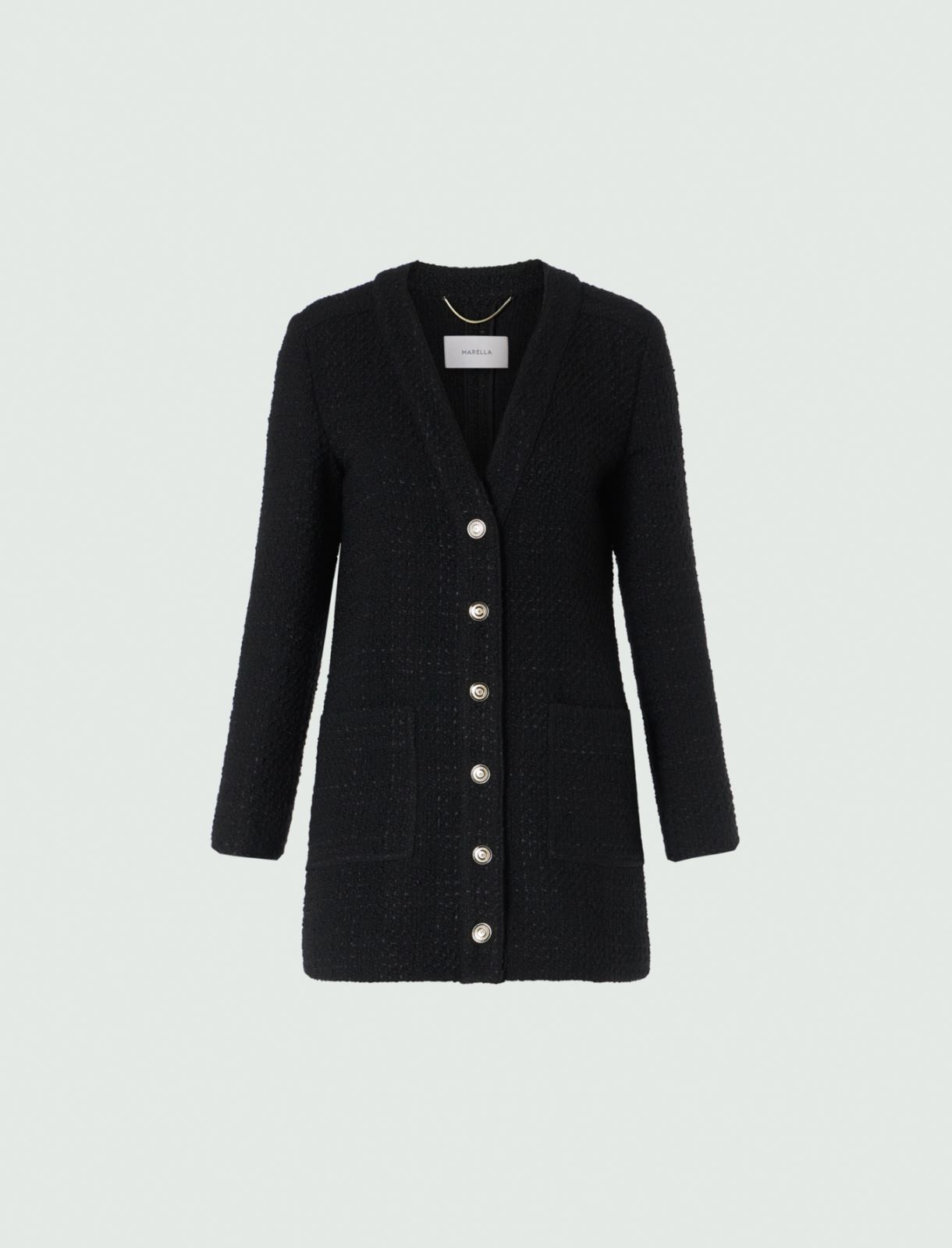 Tweed jacket - Black - Marella