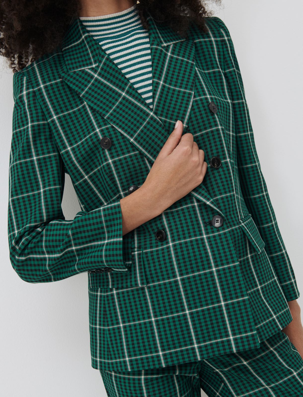 Patterned blazer - Green - Marella - 4