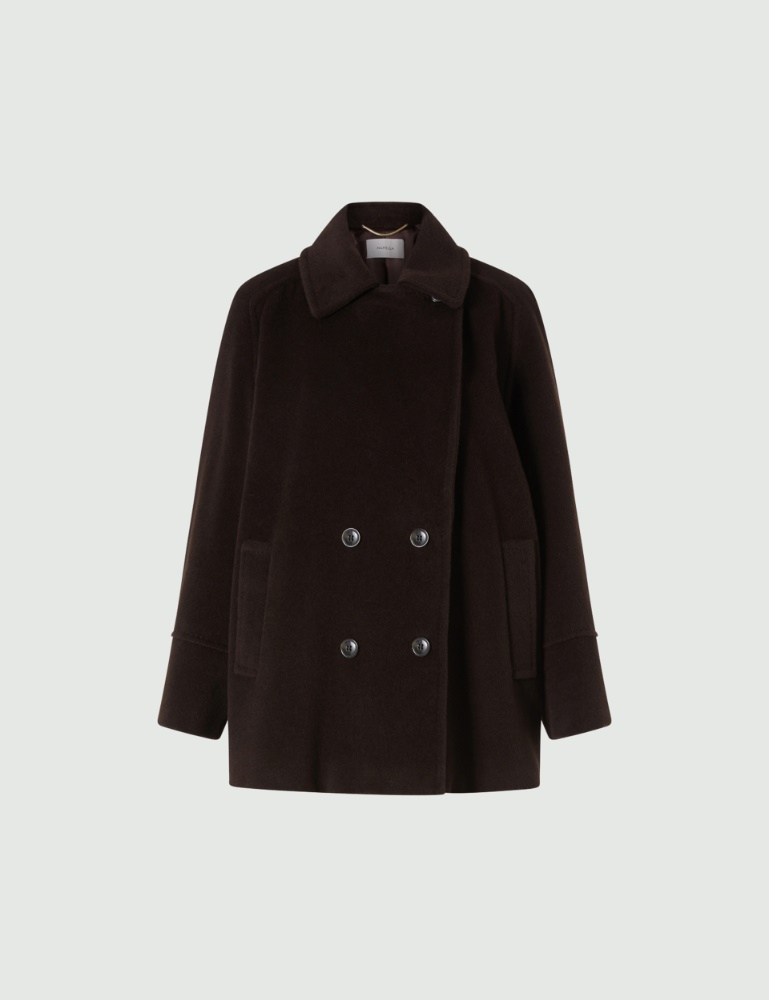 Pure wool pea coat - Brown - Marella - 2
