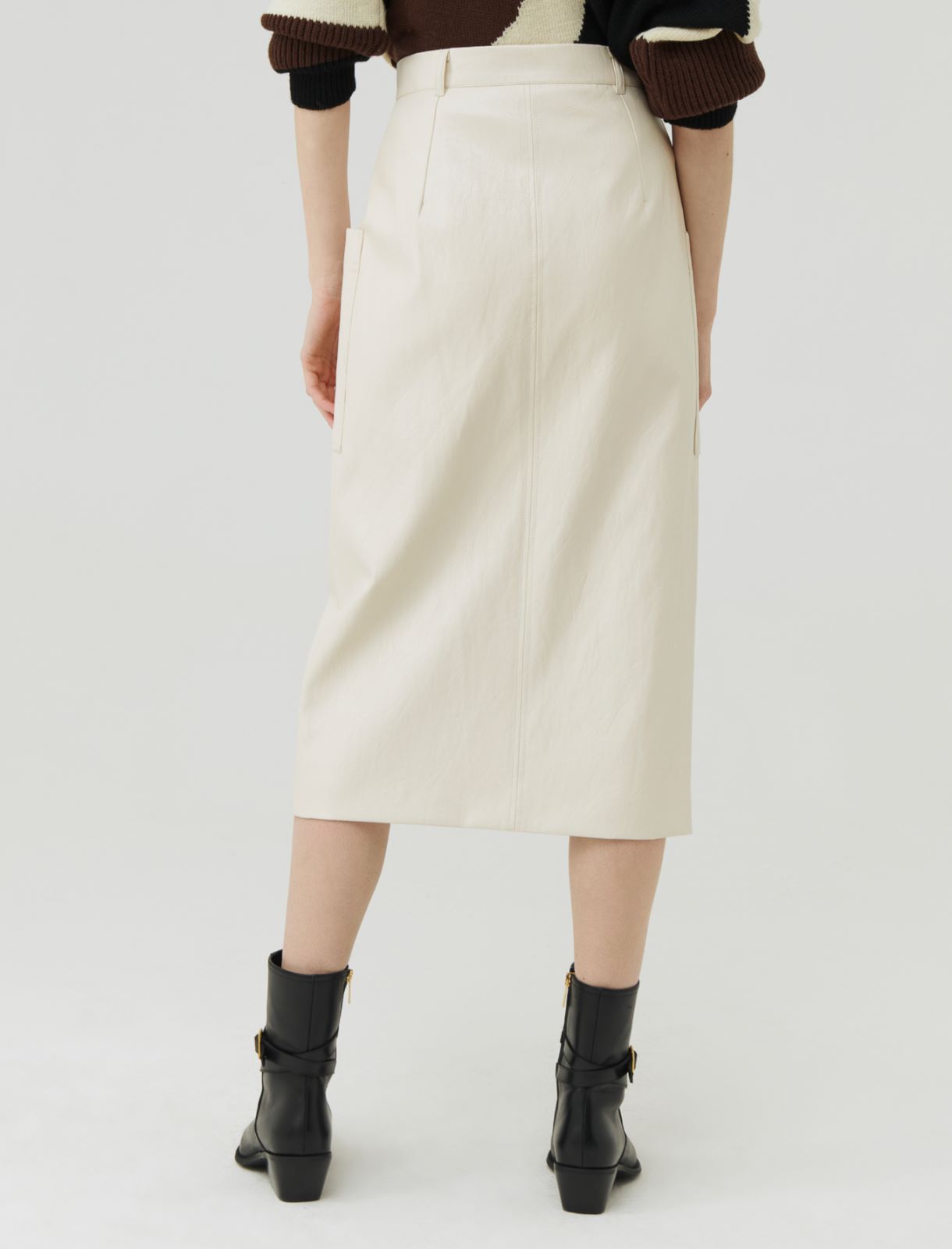 Coated skirt  - Cream - Marella - 3