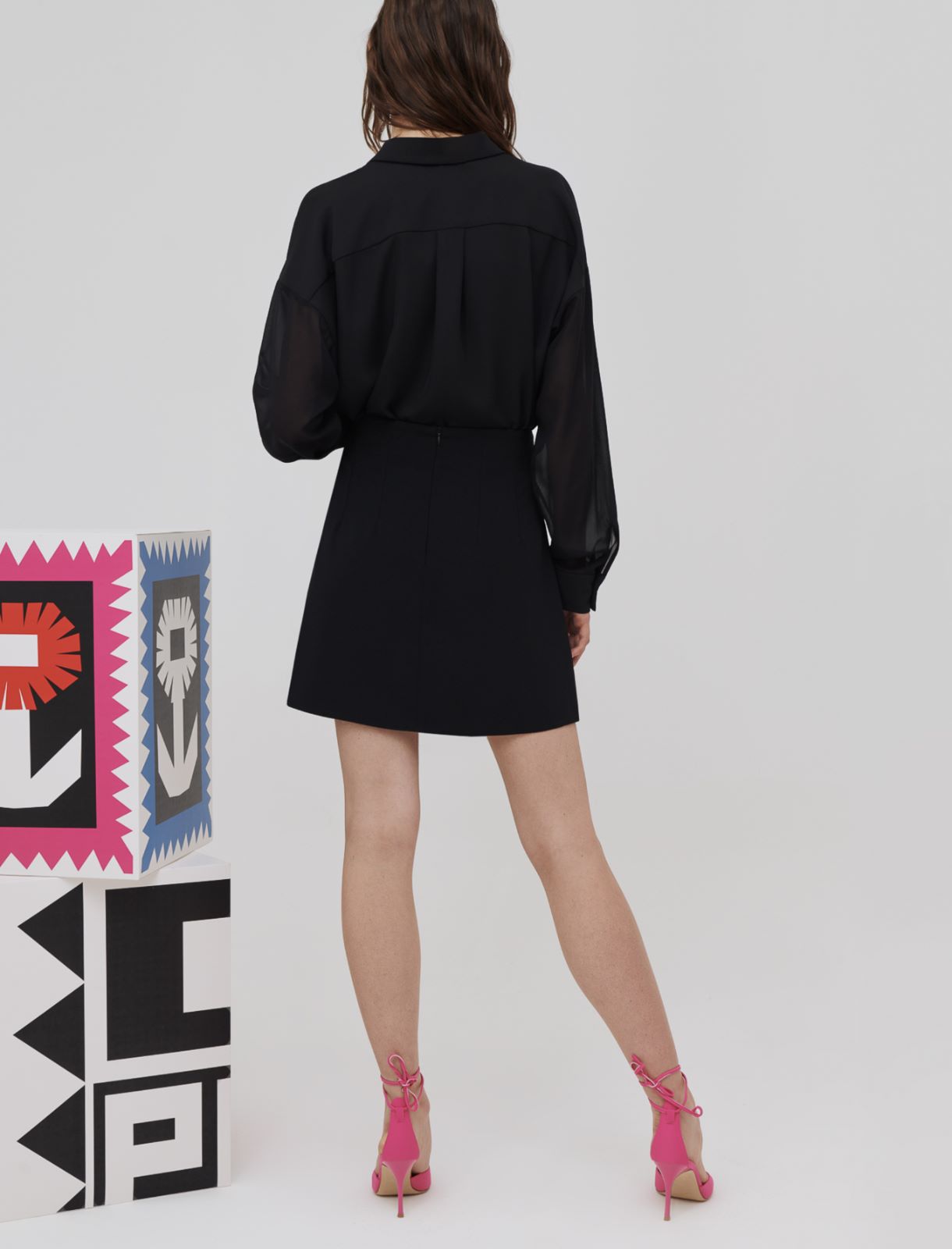 Short skirt - Black - Marina Rinaldi - 2