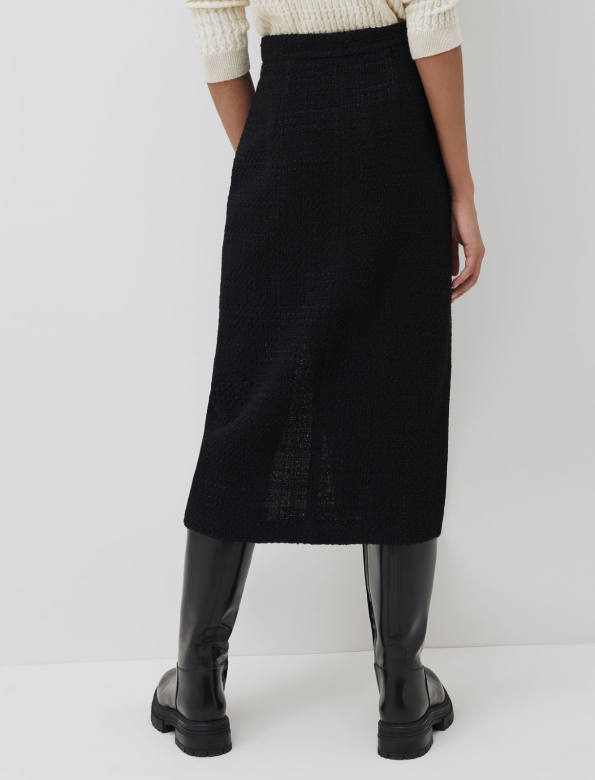 Midi skirt - Black - Marina Rinaldi - 2