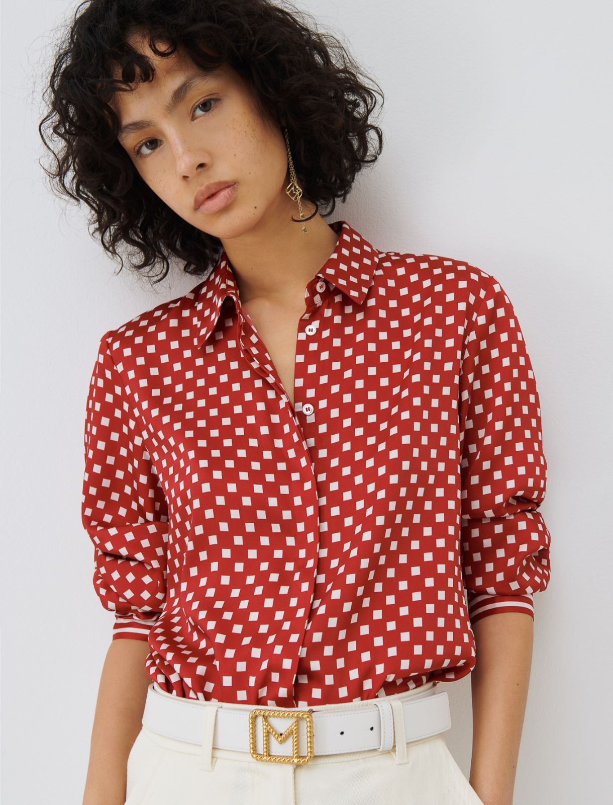 Patterned shirt - Red - Marella - 4