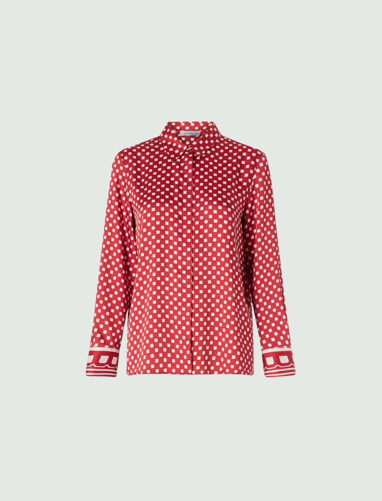 Patterned shirt - Red - Marella - 5