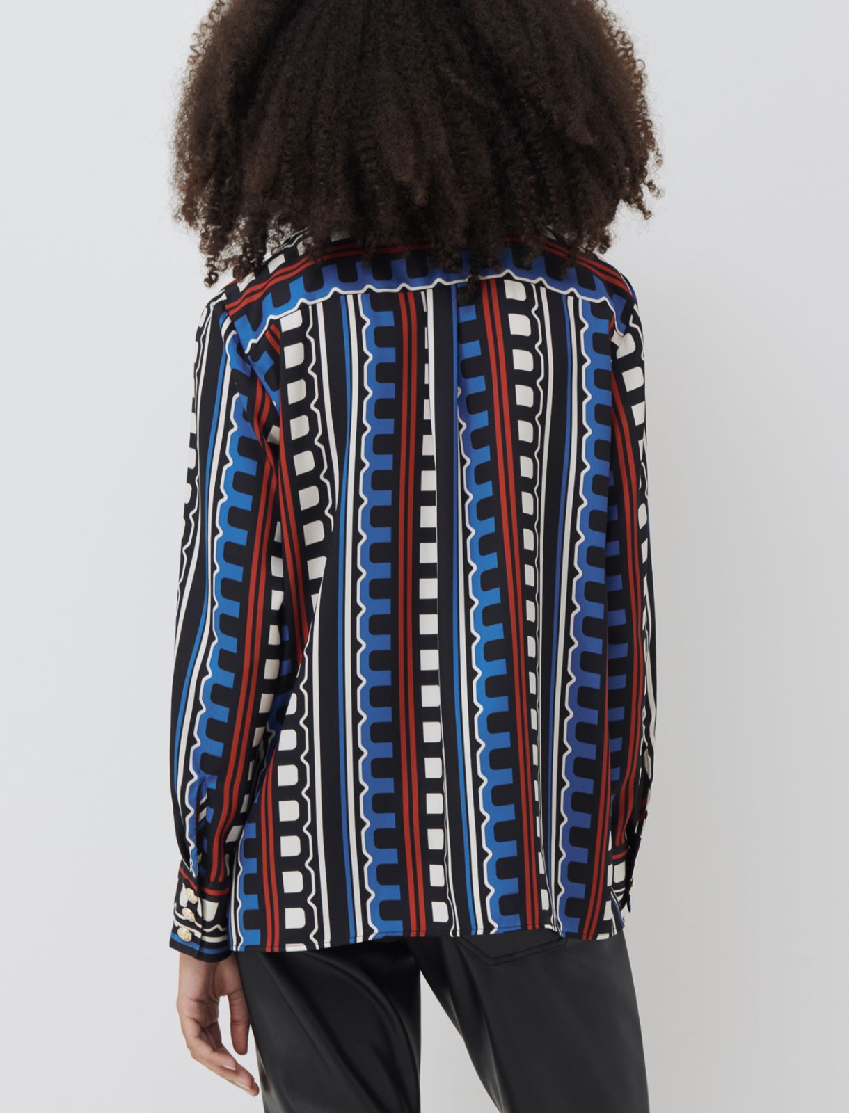Patterned shirt, cornflower blue - Marella