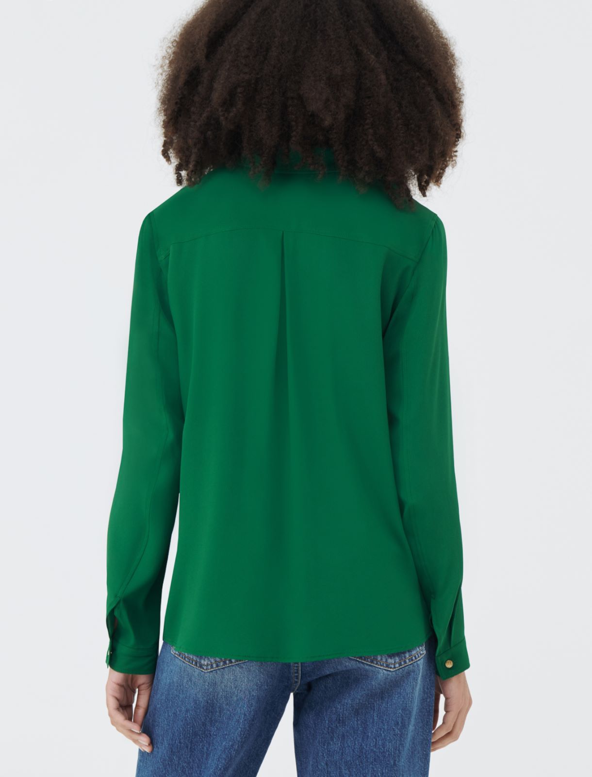 Crepe shirt - Green - Marina Rinaldi - 2