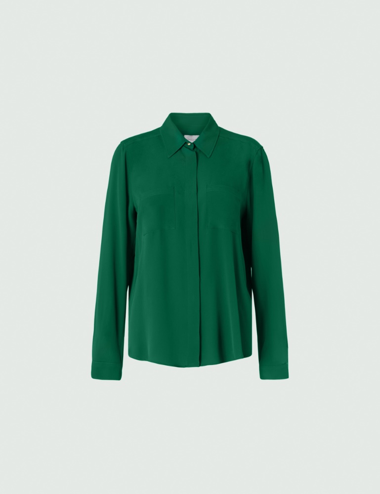 Crepe shirt - Green - Marella - 2