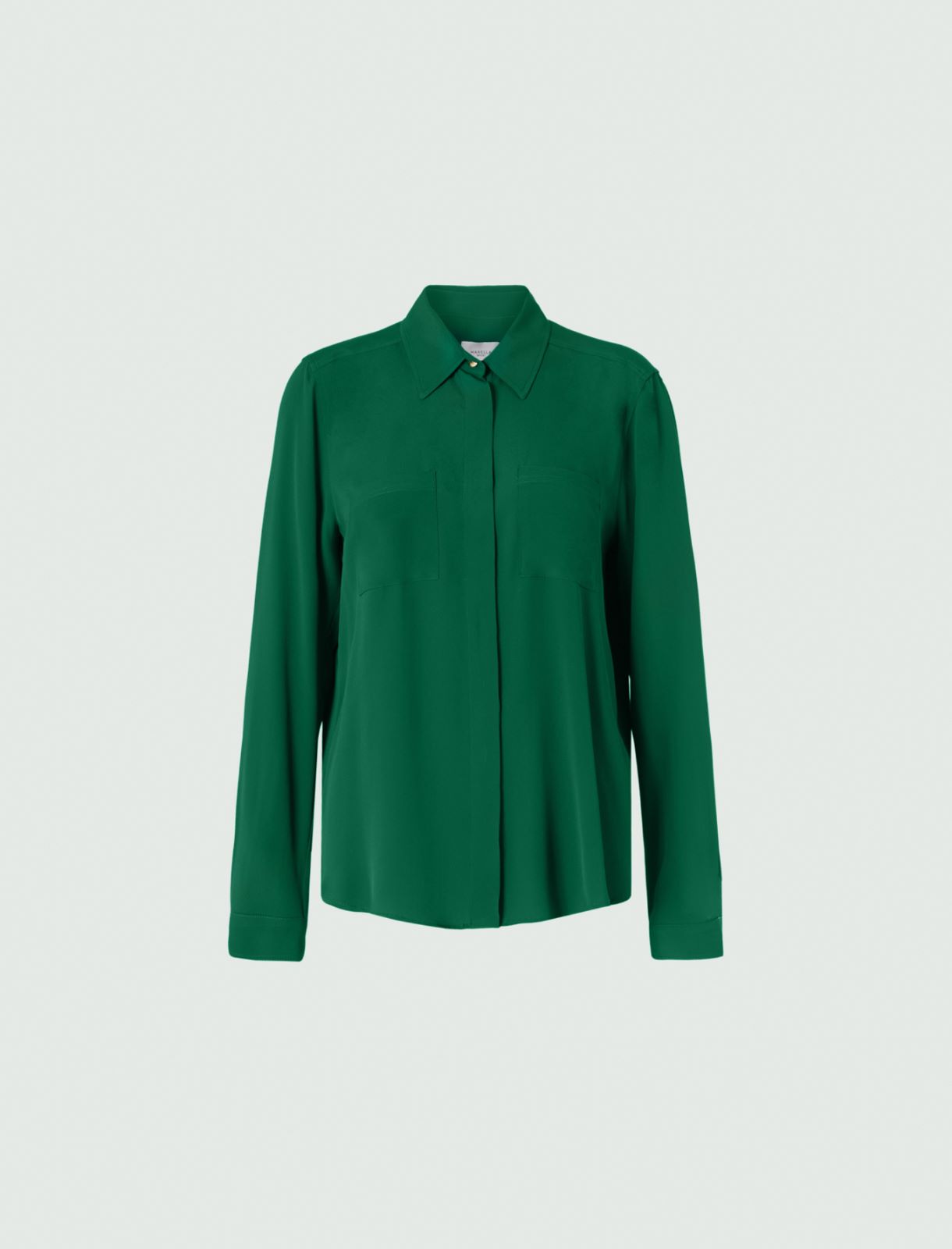 Crepe shirt - Green - Marina Rinaldi - 5