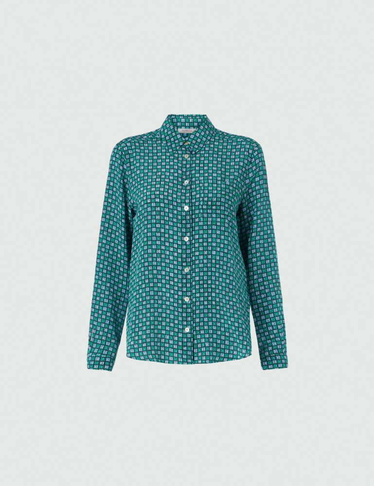 Silk shirt - Green - Marella - 2