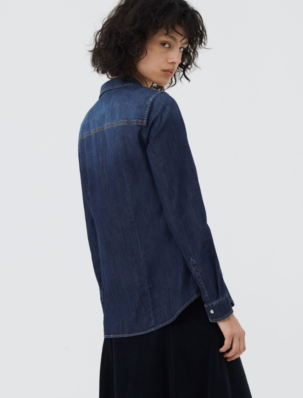 Denim shirt, blue jeans | Marella