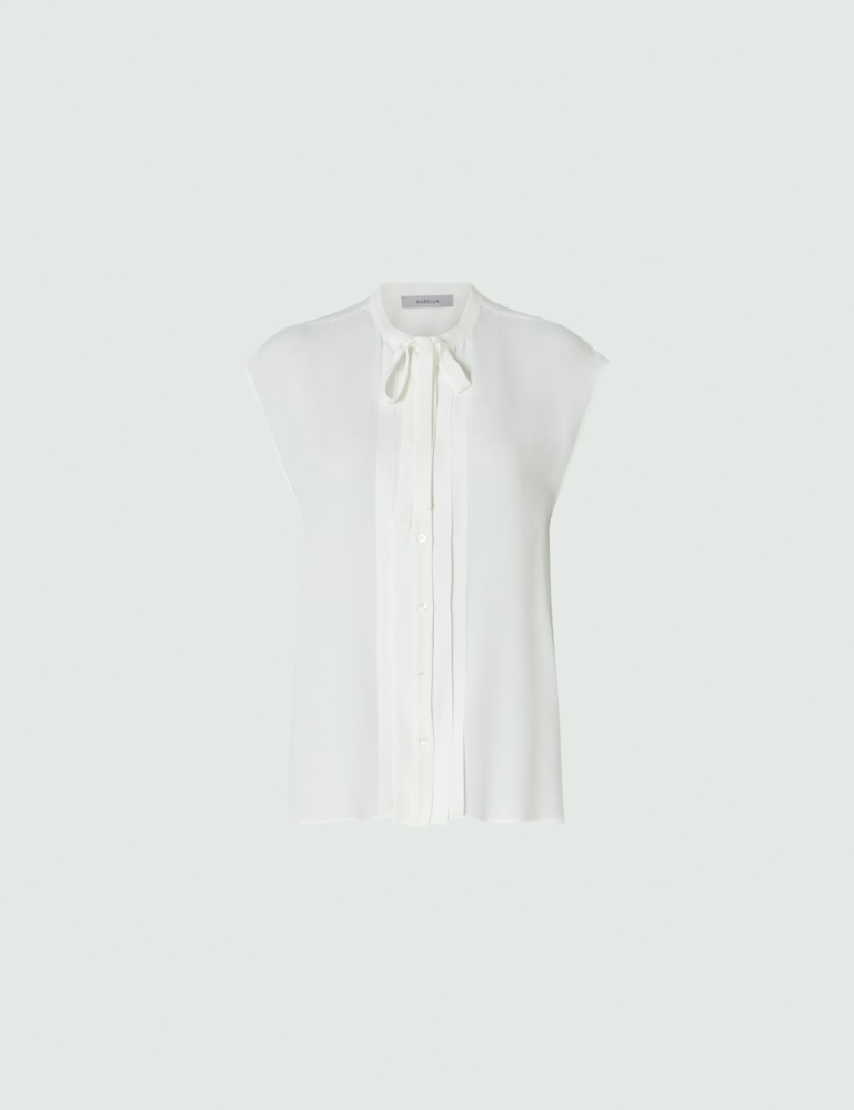 Sleeveless shirt - Cream - Marella - 2