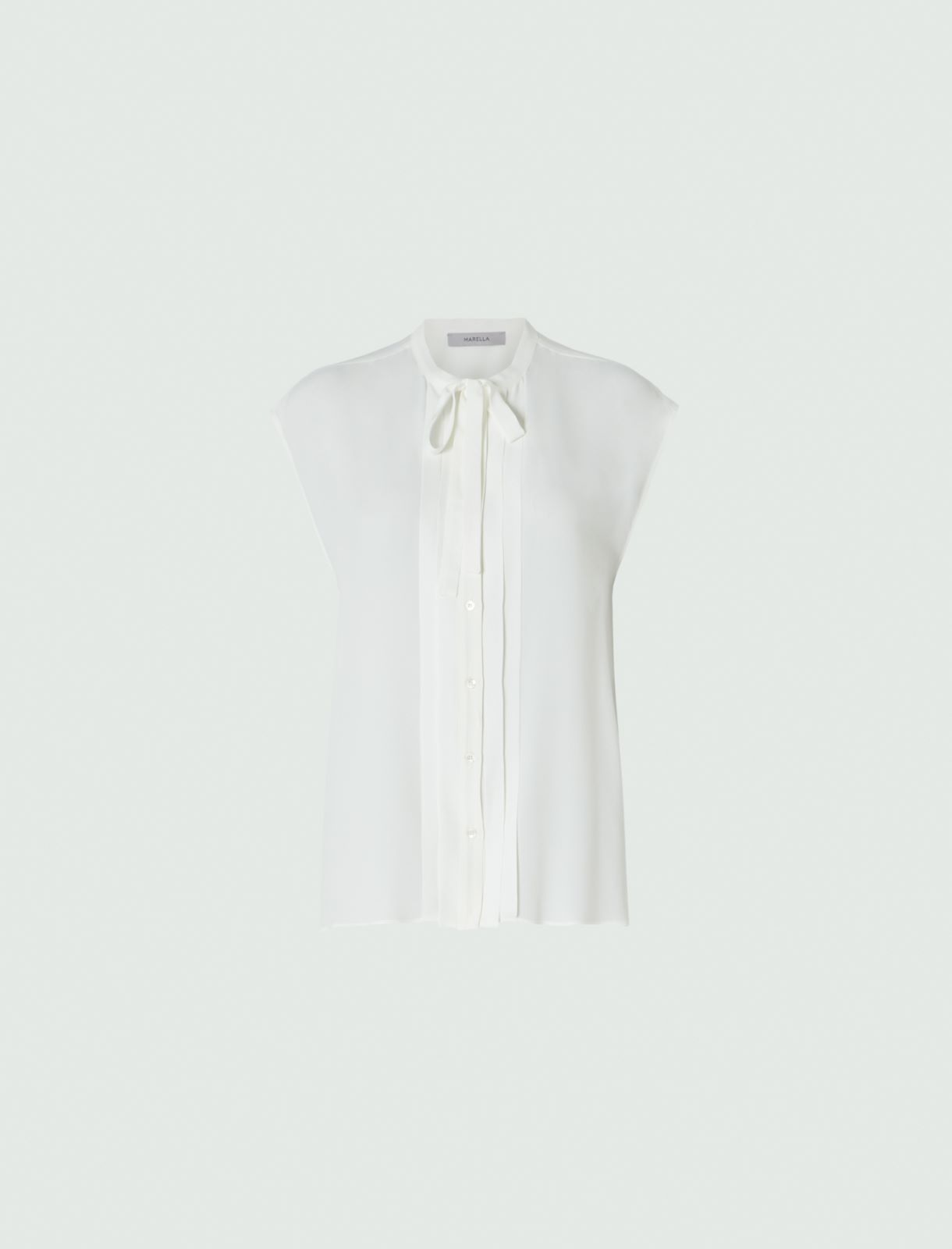 Sleeveless shirt - Cream - Marina Rinaldi