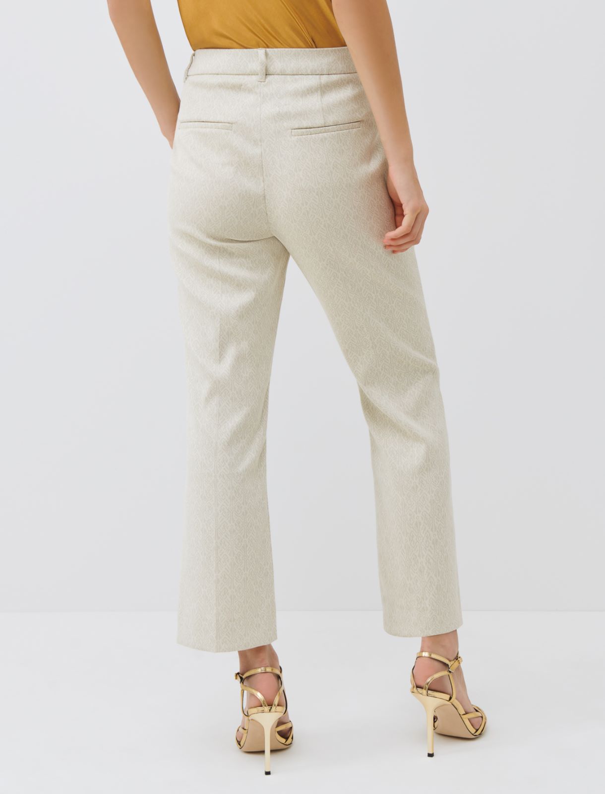 Jacquard trousers - Sand - Marella - 2