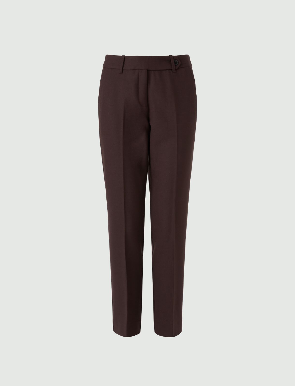 Wool-blend trousers, brown | Marella