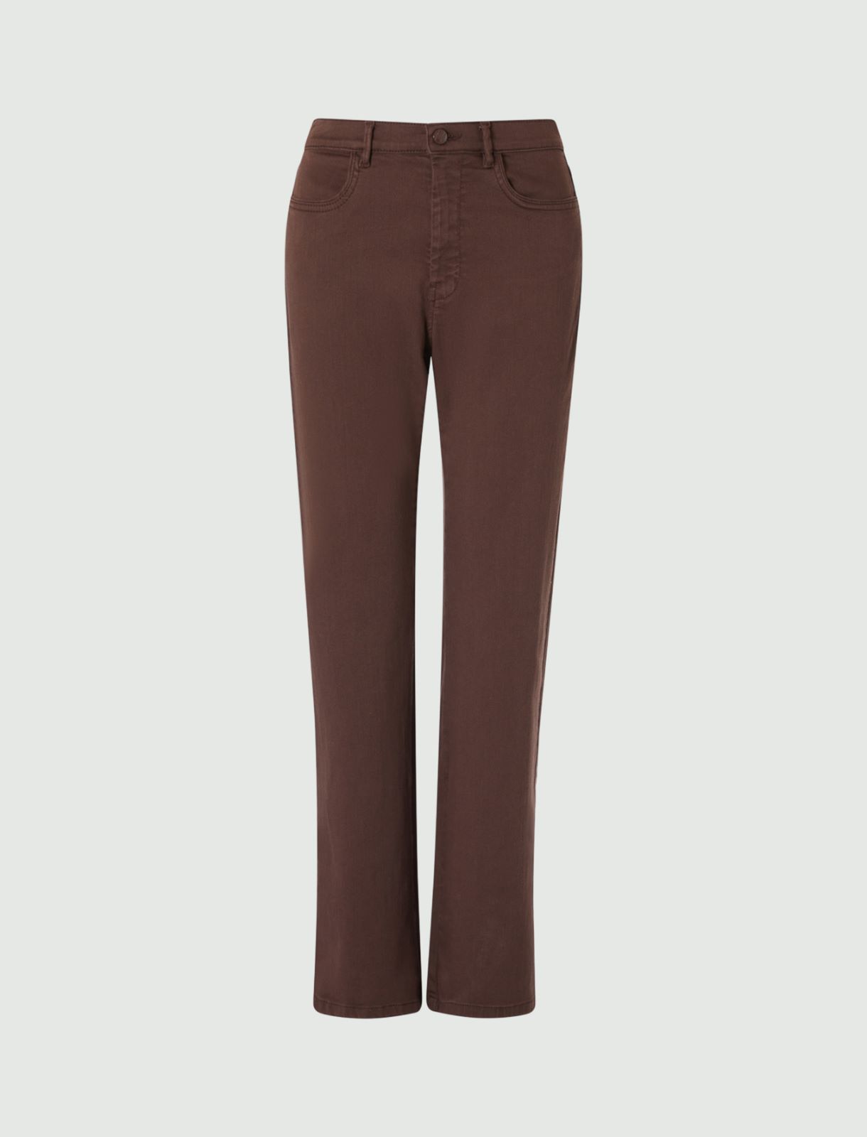 Straight-fit jeans - Dark brown - Marella