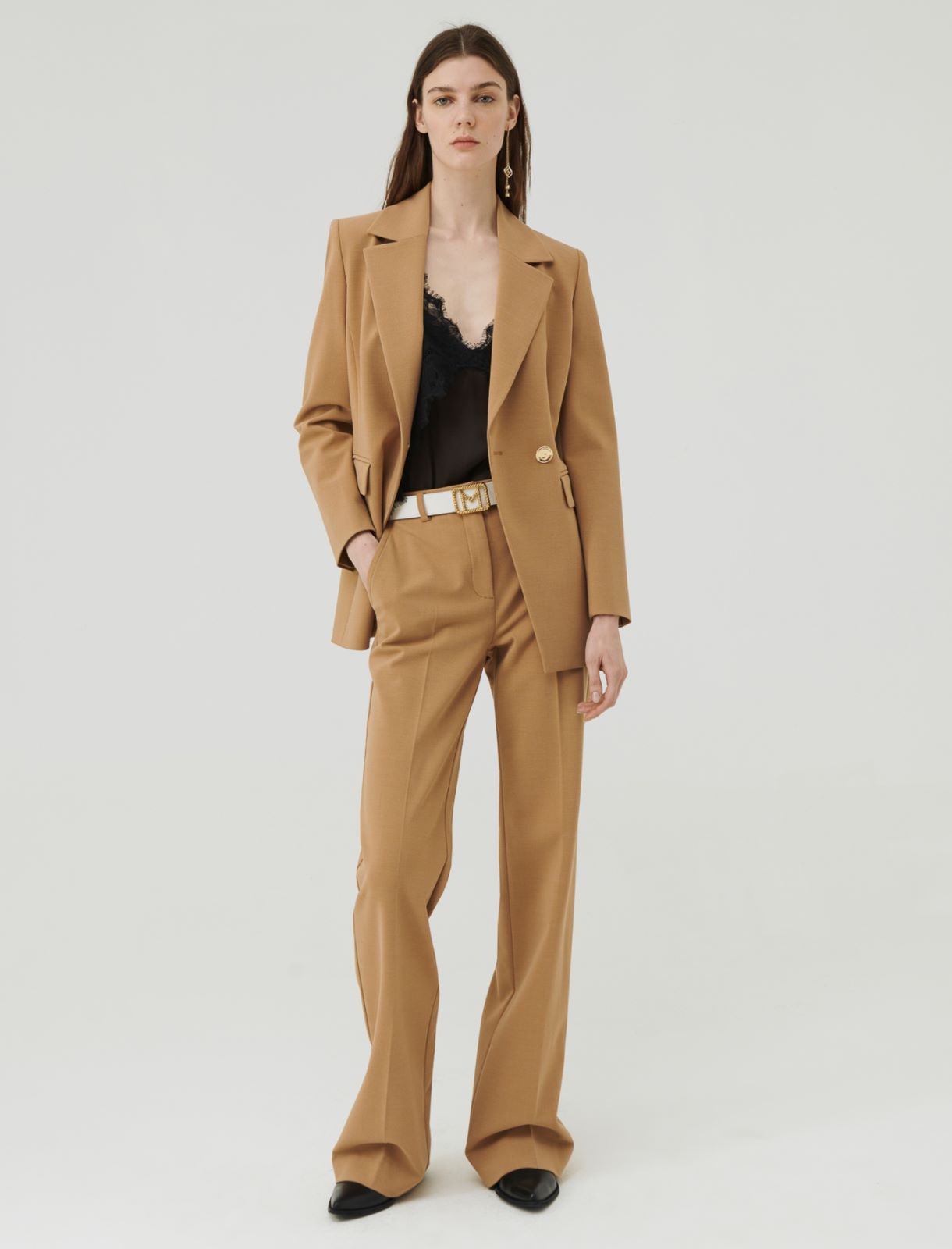 Flared trousers - Camel - Marella