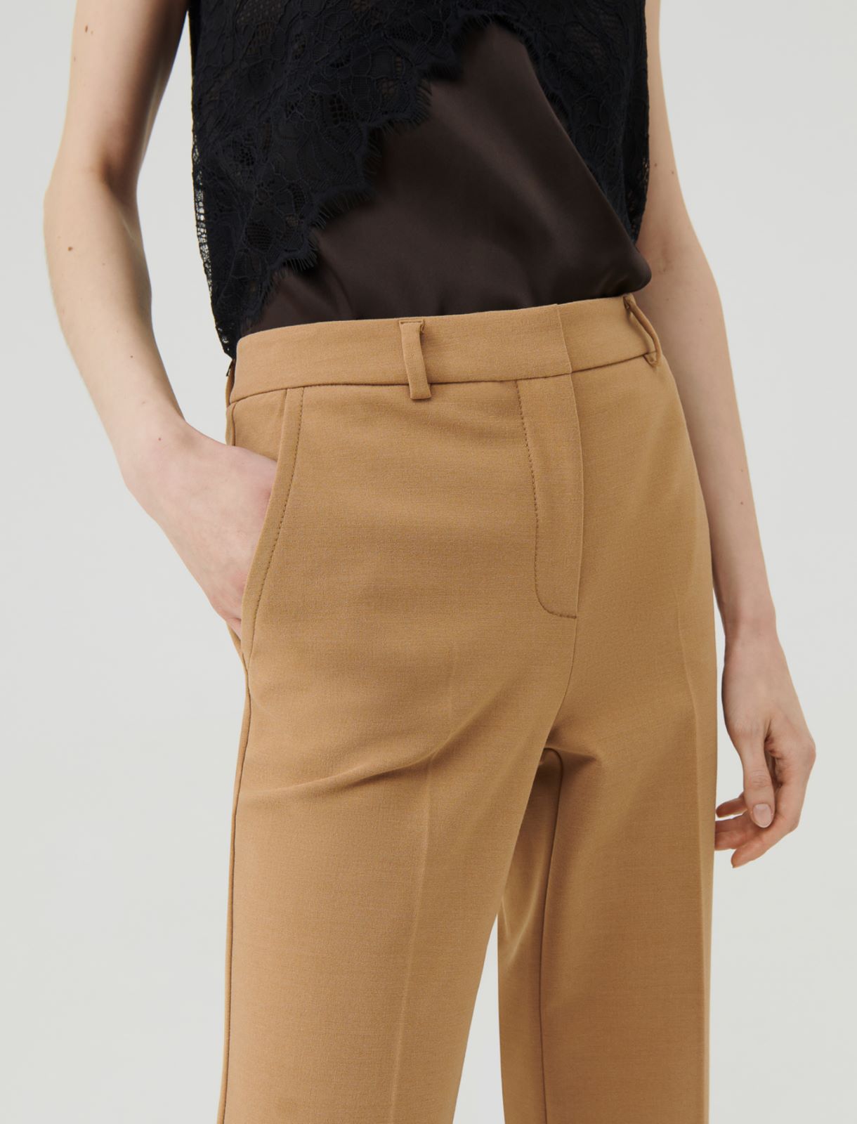 Flared trousers - Camel - Marella - 4