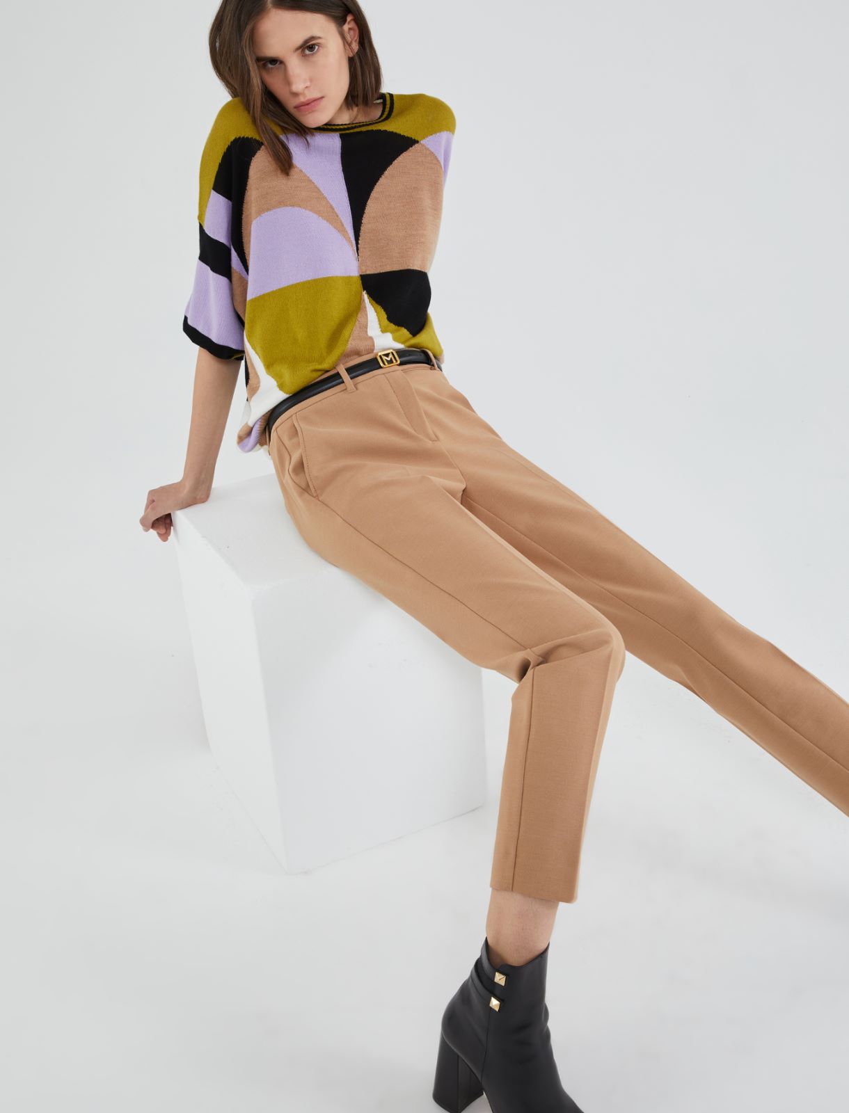 Pantalon chino, chameau | Marella Pantalon chino - Chameau - Marella - 3