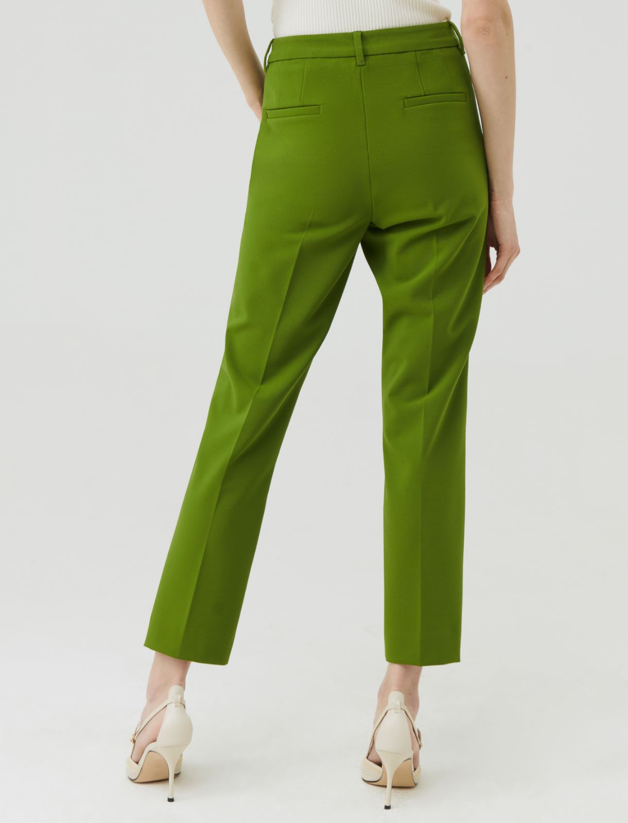 Chino pants, oil green | Marella