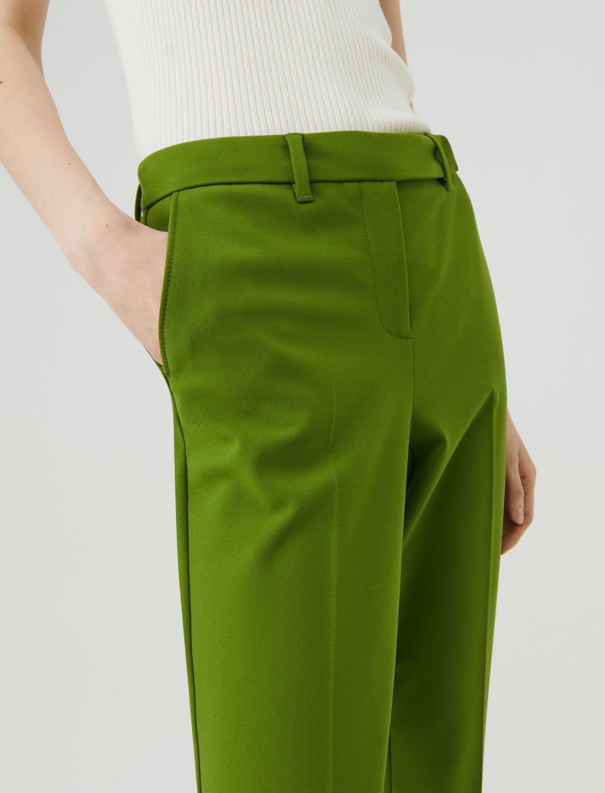 Chino pants, oil green | Marella