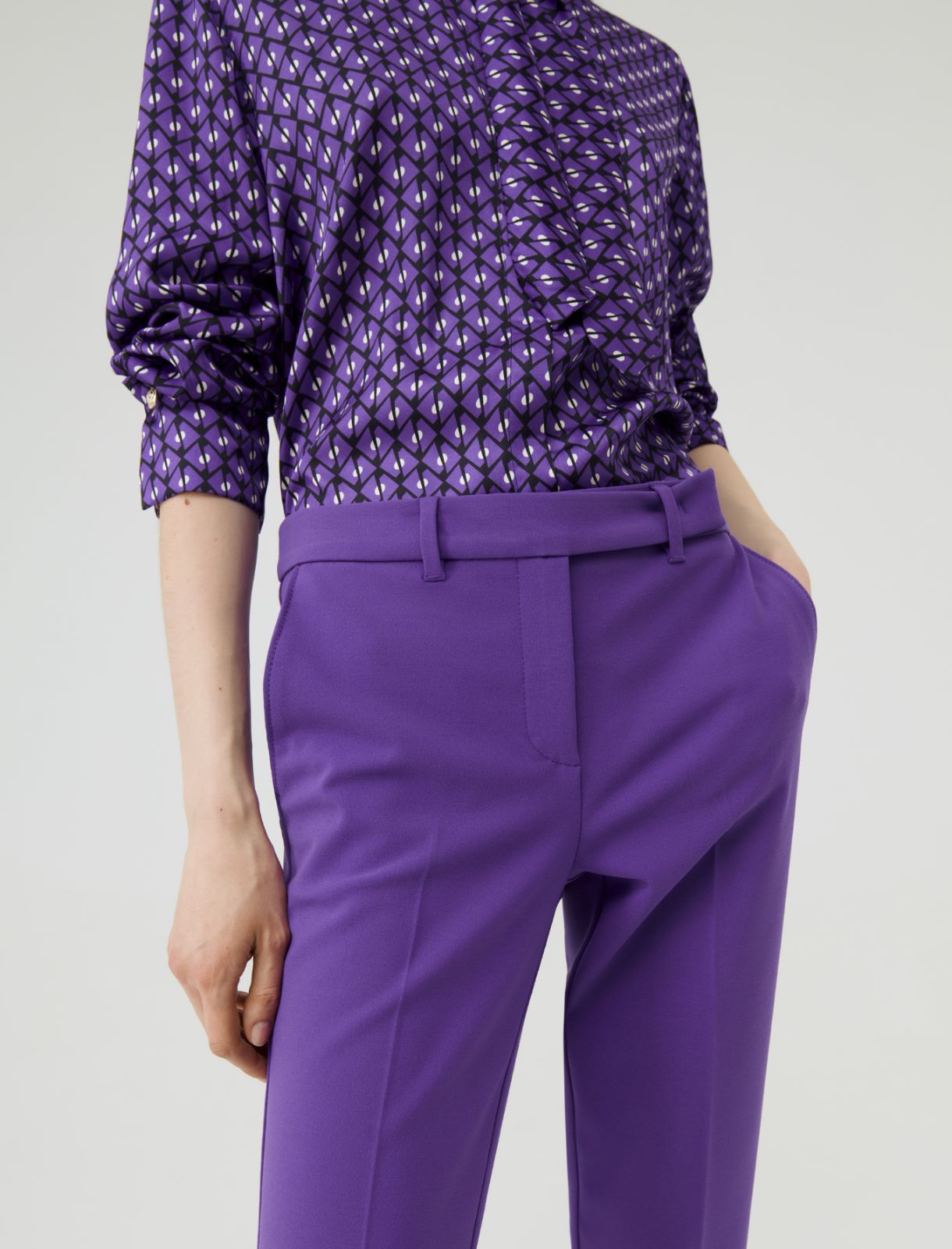Chino pants, purple | Marella