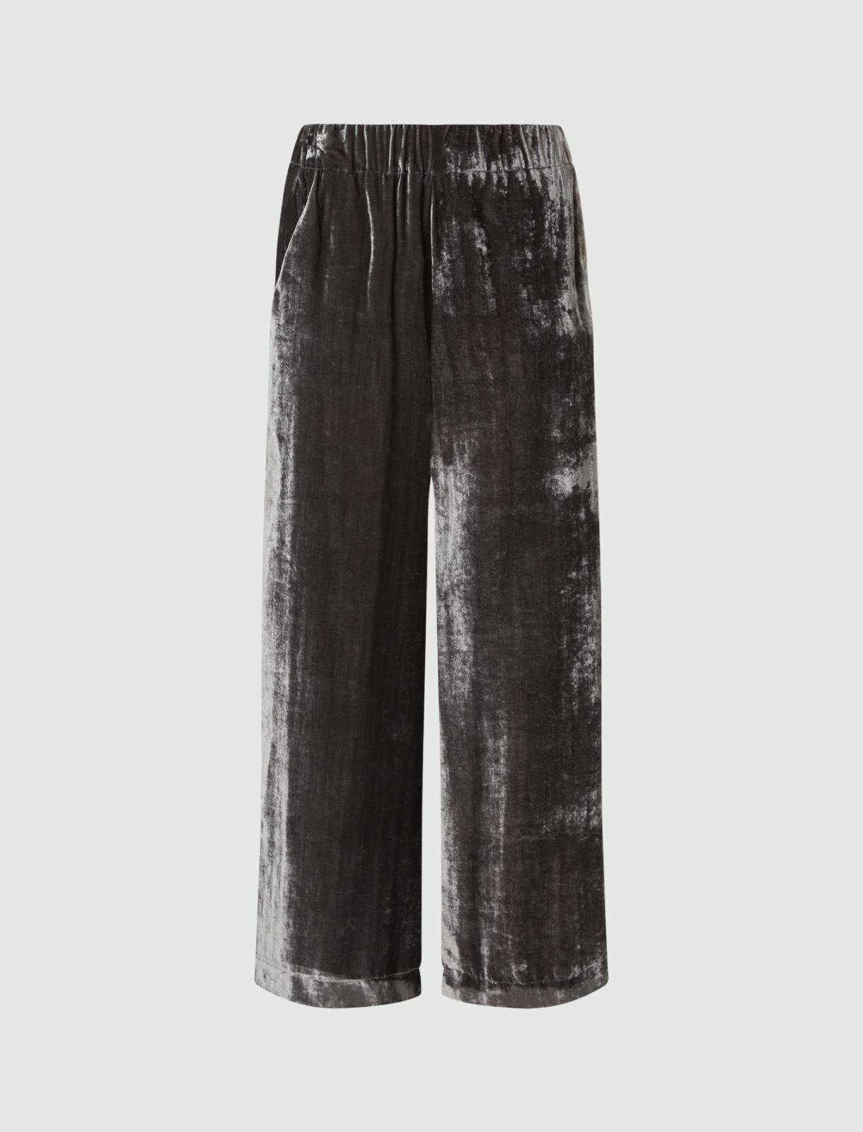 Corduroy trousers - Dark grey - Marella - 5
