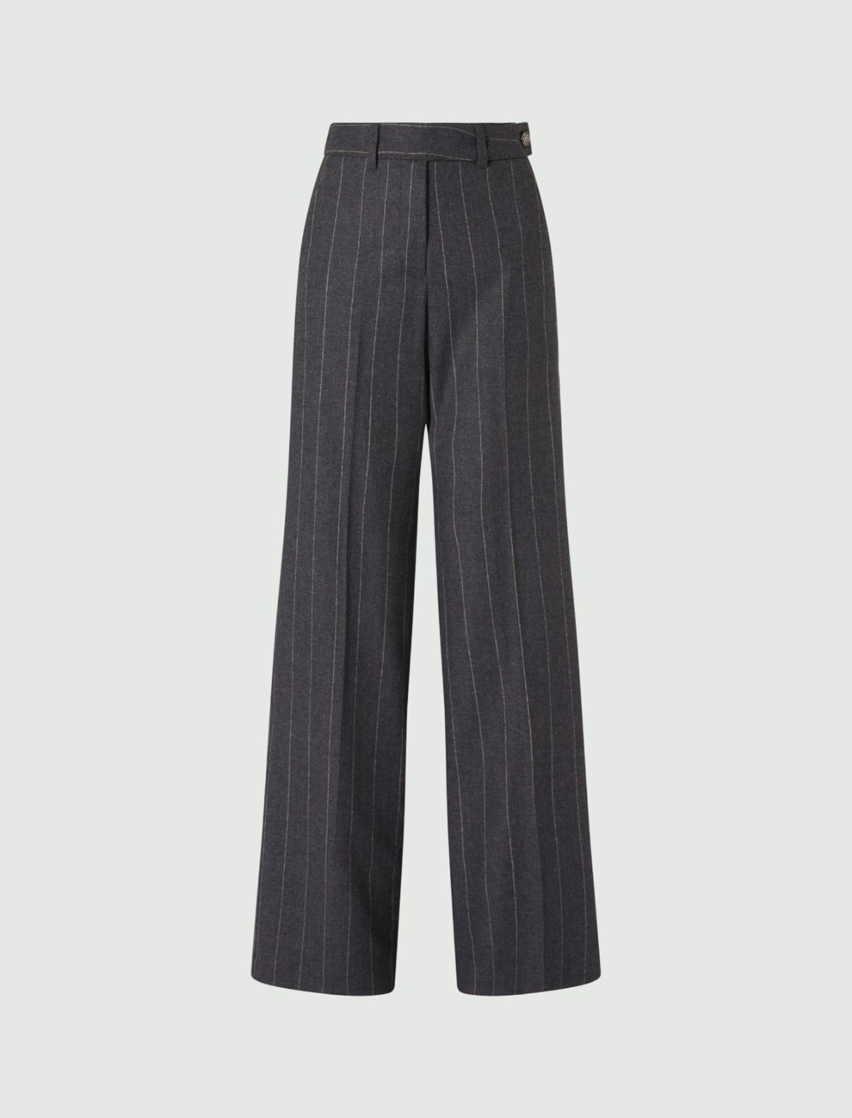 Flannel trousers - Melange dark grey - Marella - 5