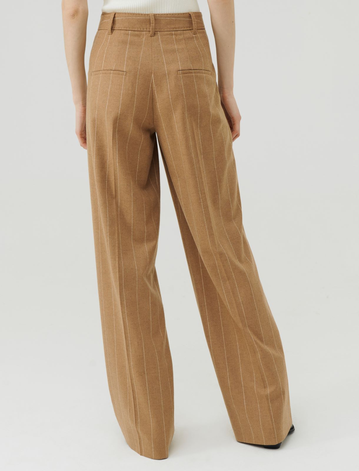 Flannel trousers - Camel - Marella - 2