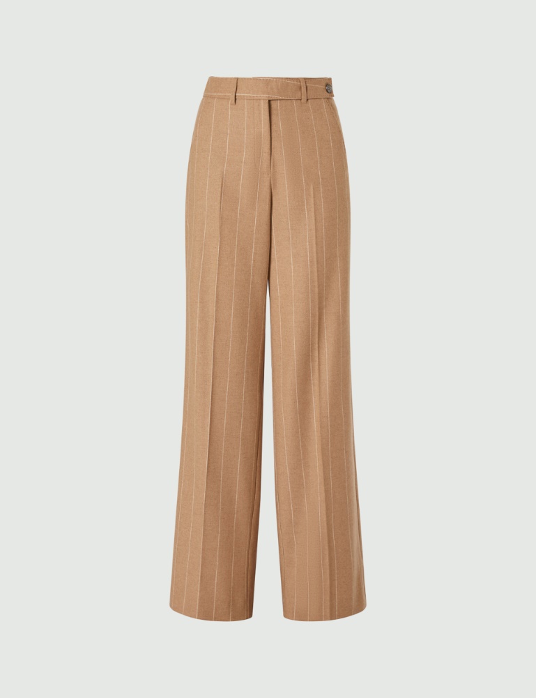 Flannel trousers - Camel - Marella - 2