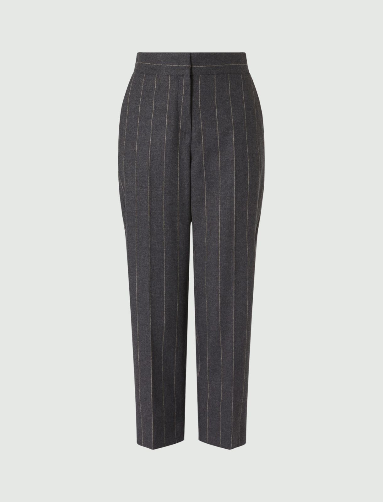 Flannel trousers - Melange dark grey - Marella - 5